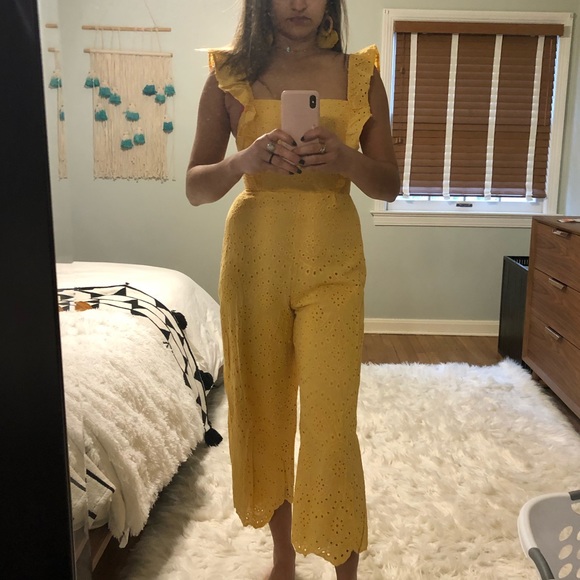 Jumpsuit Yellow Women Summer - Picture 5 of 7